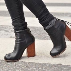 Jeffrey Campbell Heeled Leather Booties - size 5.5